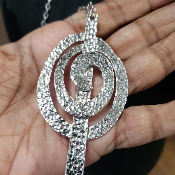 Womens Fashion Gold Round Drop Pendant Teardrop Necklace Jewellery - Picture 6 of 6